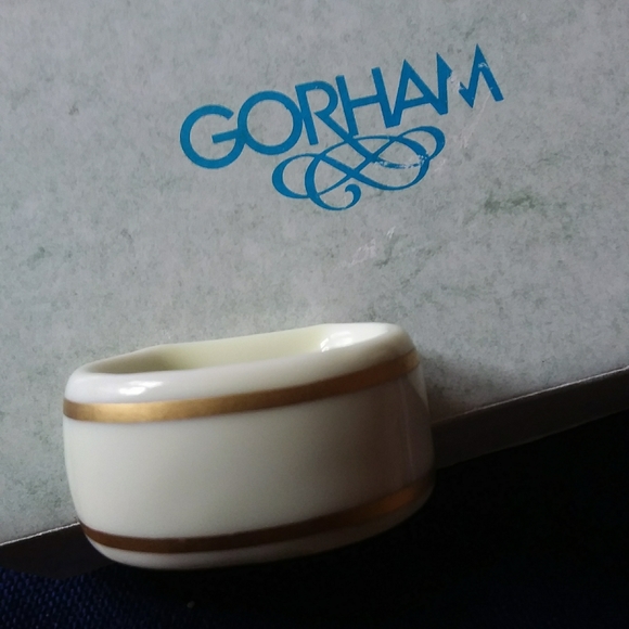 Napkin Rings, Vintage Gorham Porcelain   Rare find - Picture 5 of 7